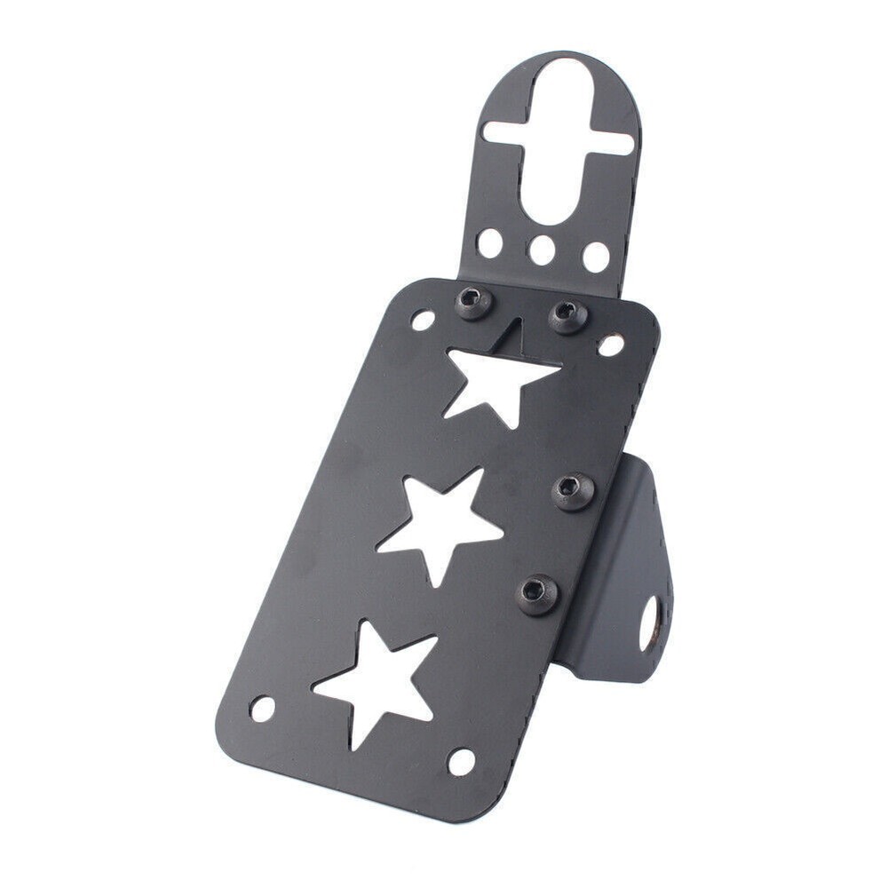 For Harley Motorcycle Pentagram Side Mount Tail Light License Plate Holder
