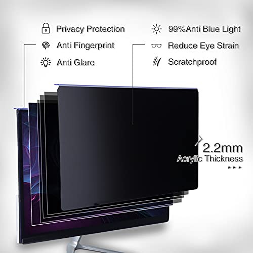 Privacy Screen Filter 24" Hanging Computer Privacy 24" WIDESCREEN (16:9)