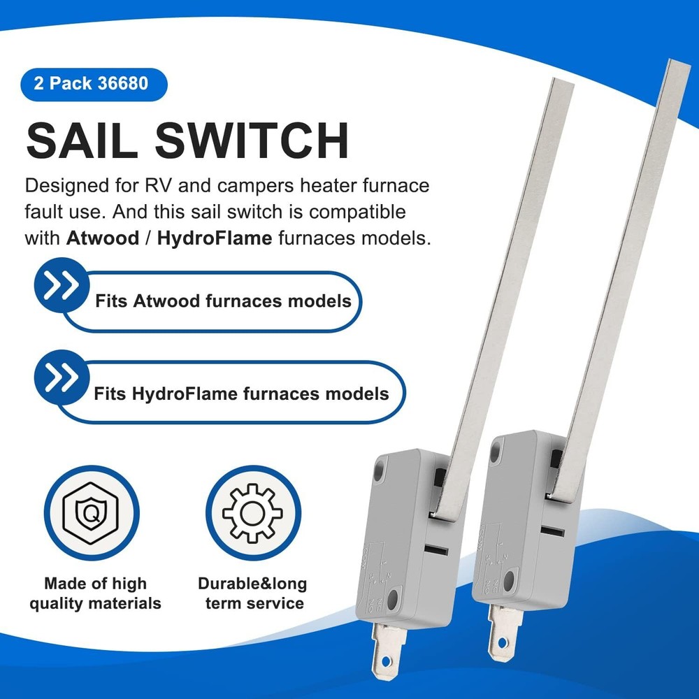 36680 Sail Switch Replacement for Atwood Hydro Flame Furnace 36133 31377 1522