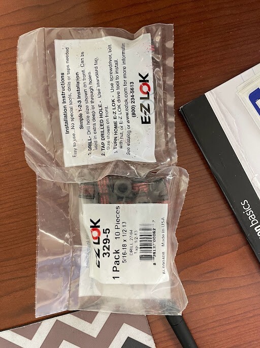 E-Z LOK 329-9 THREAD INSERT BOX OF 5