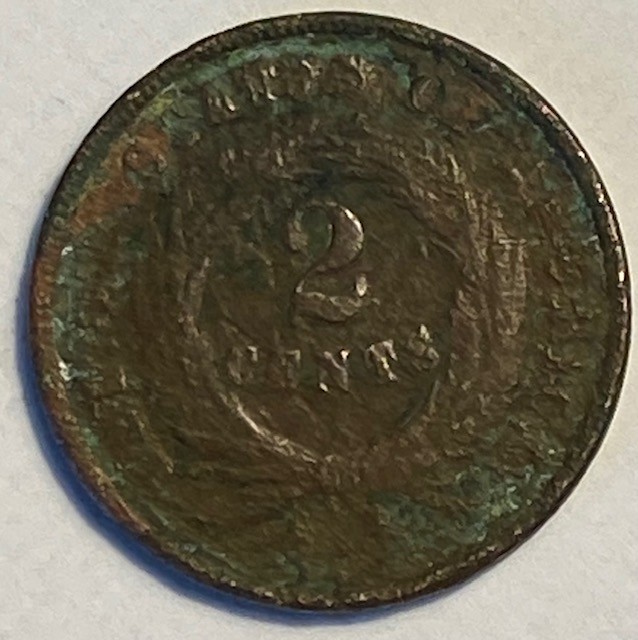 Two Cent Piece no date -- with Free Shipping