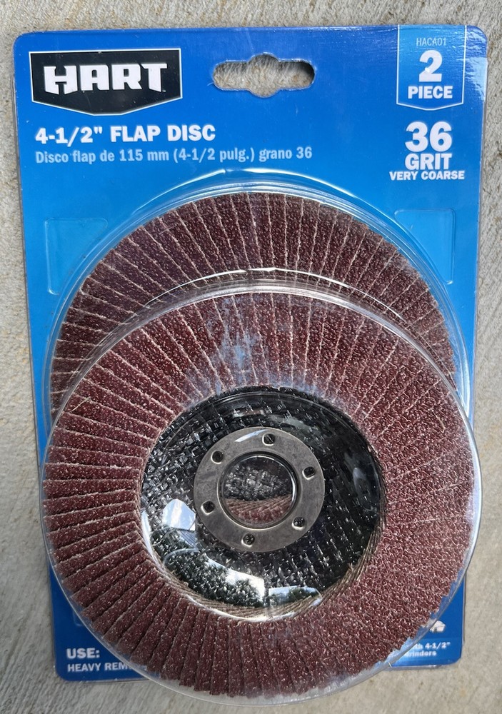 2 Packs 4-1/2" FLAP DISC 2 Each Pack.