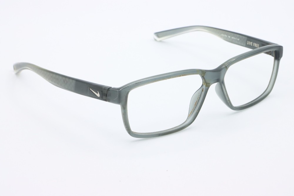 NEW NIKE 7092 068 GRAY AUTHENTIC FRAMES EYEGLASSES 55-14