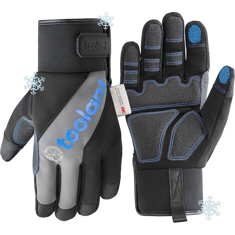 Cold Resistant Waterproof Work Gloves Thermal Touchscreen Grip Outdoor Use