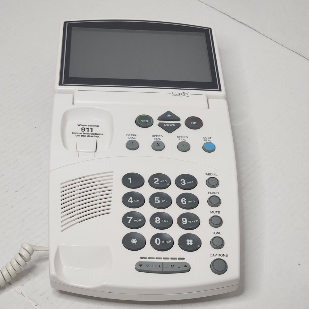 Ultratec CapTel 840 Telephone Extra Large Captioning Screen TESTED