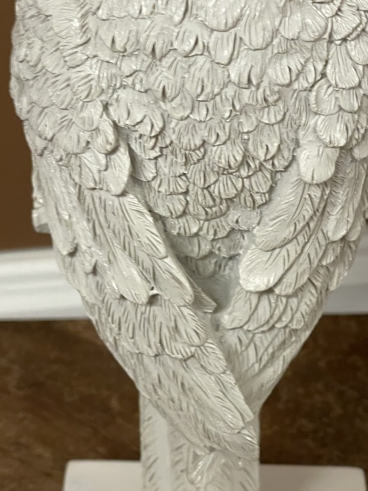 Life-Sized 20th Century White Parrot Bird Statue