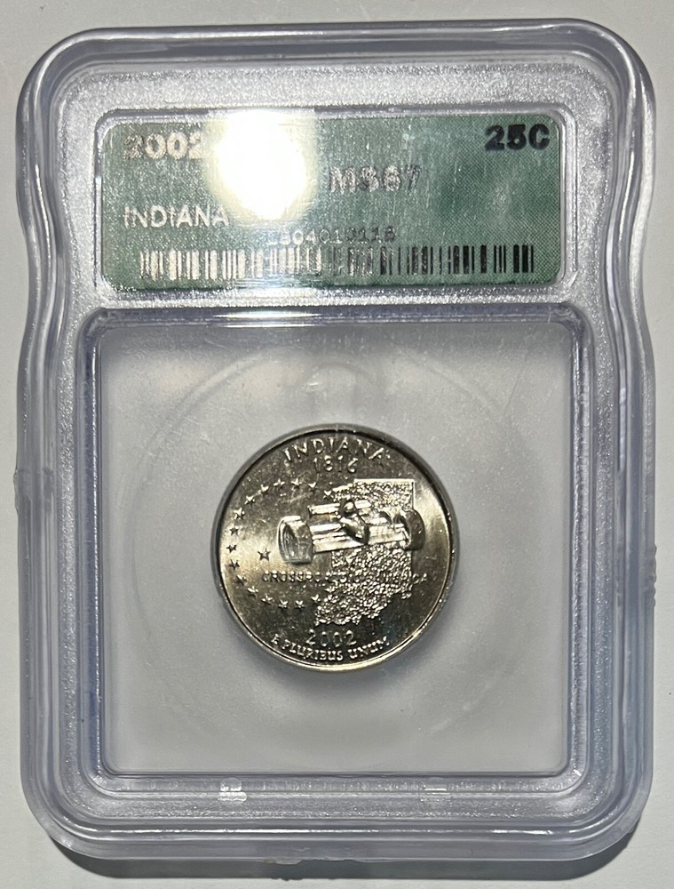 2002D - CLAD STATE QUARTER SET ICG MS67