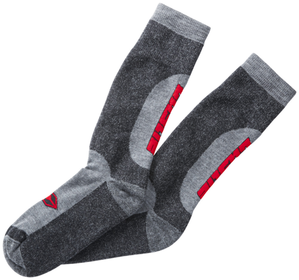 Castle X Regular Socks - Gray/Red