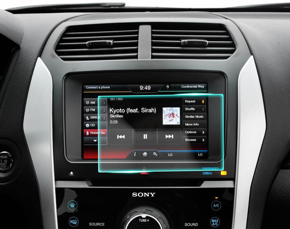 Crystal Clear Screen Protector for 2013 Ford Explorer Vehicle Navigation