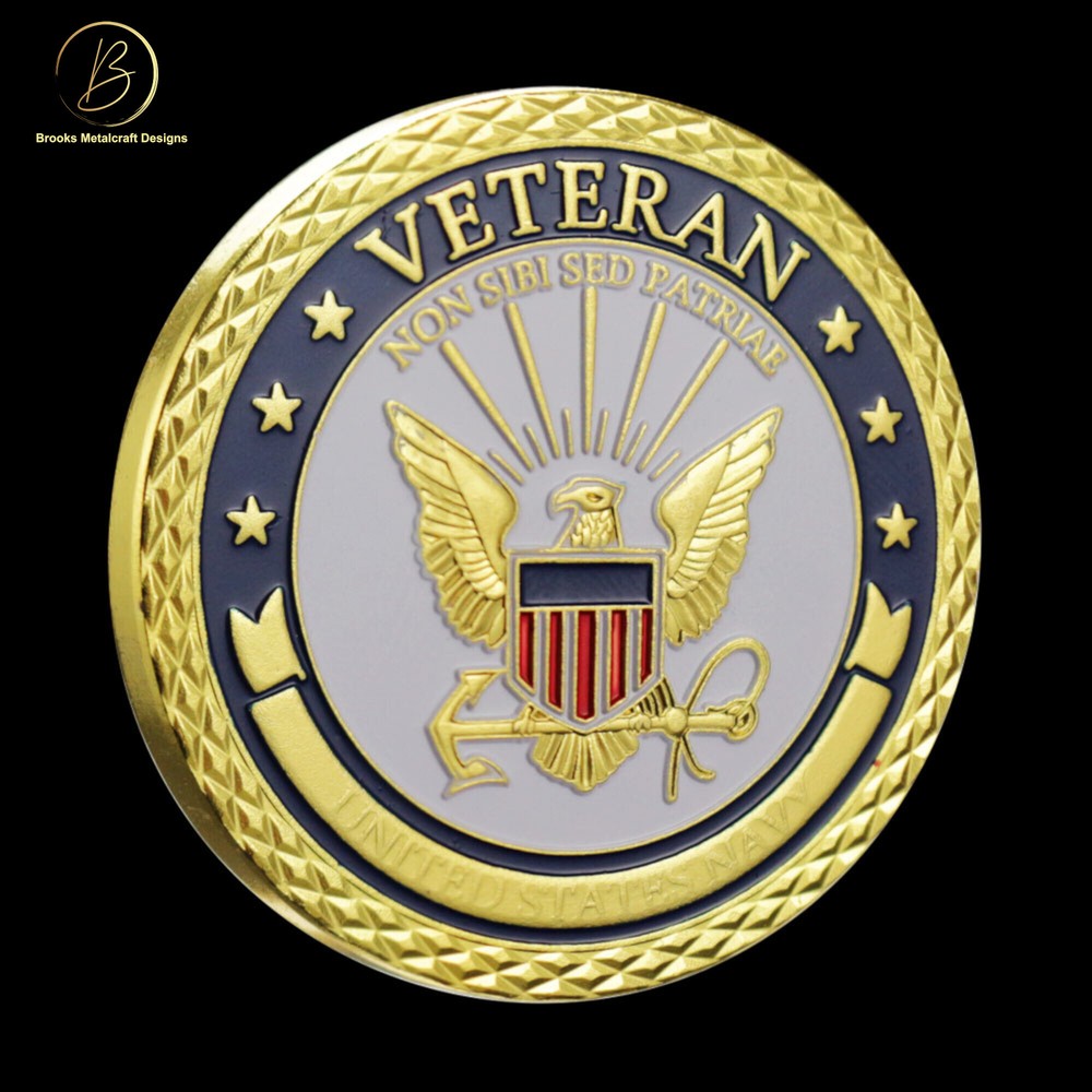 Navy Veteran Challenge Coin