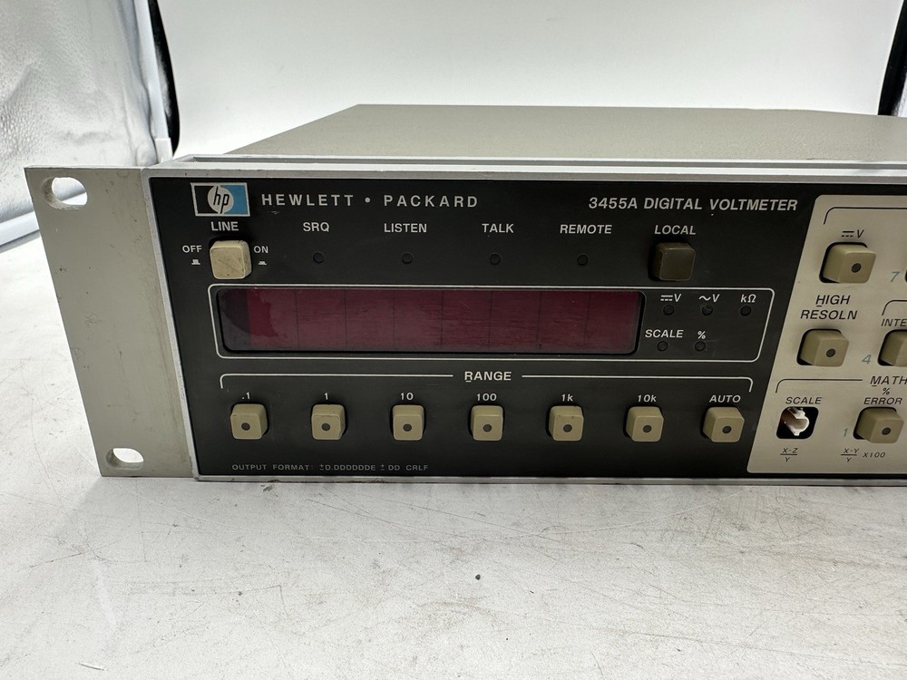 HP 3455A DIGITAL VOLTMETER- Untested, Powers On- Display Works