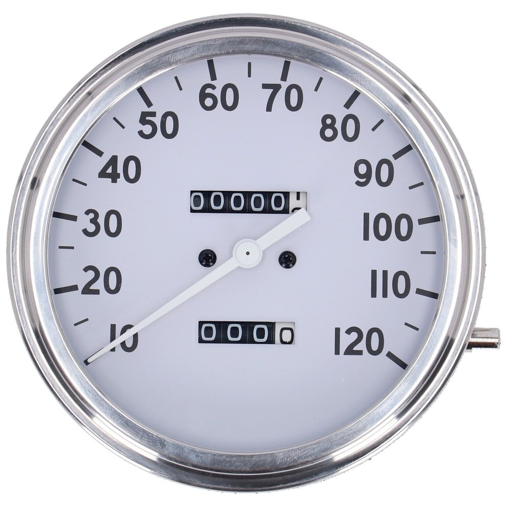 Tachometer FL, Front Plate 36-40 White (A)