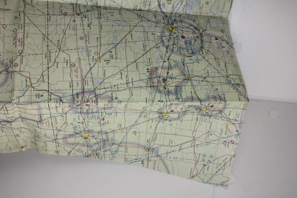 Vintage 1972 Cessna 150 Plane Flight Computer, Manual, Maps Training System Bag
