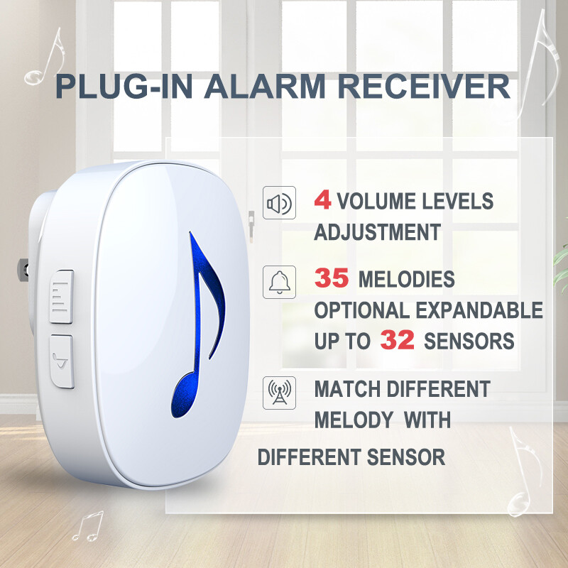 Htzsafe Solar wireless Driveway Alarm System No Need Replace Batteries