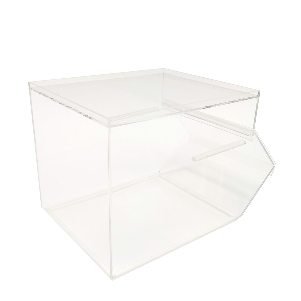 8X13X8" Stackable Acrylic Candy Bin Coffee Spice Grain Dispenser Pantry Display