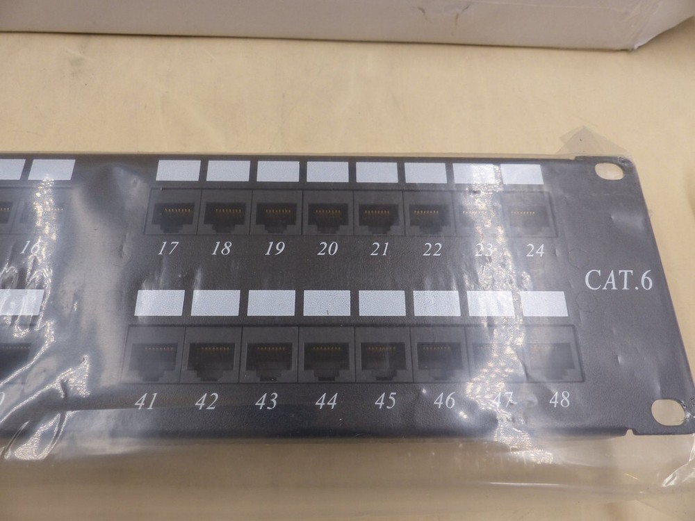 STEREN 310-349 48-PORT CAT6 LOADED PATCH PANEL
