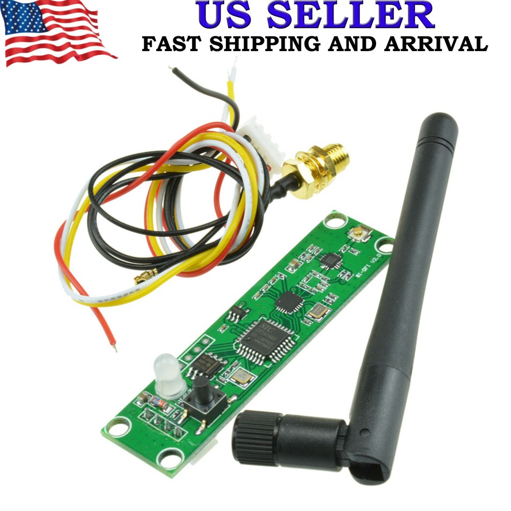 Wireless DMX512 LED Controller Transmitter Receiver PCB Module Board + Antenna
