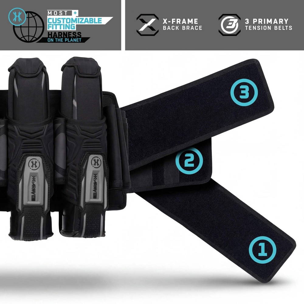 HK Army Eject-X Harness - 4+3 - Red