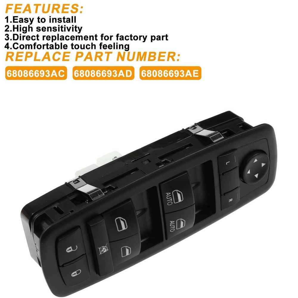 Left Driver Side Master Power Control Window Switch for Dodge Durango Jeep Gr...