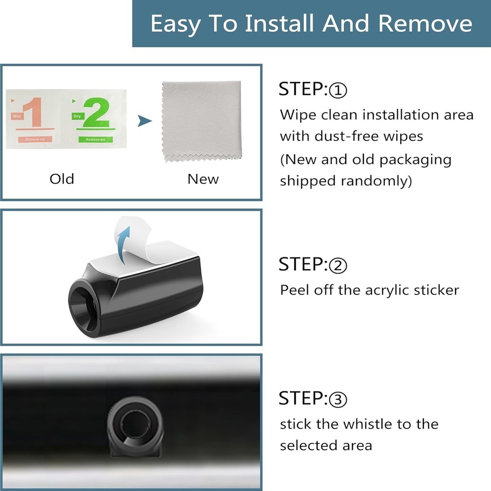 Compact Deer Warning Whistles: 6 Pack, Easy Install, ABS Safety Device