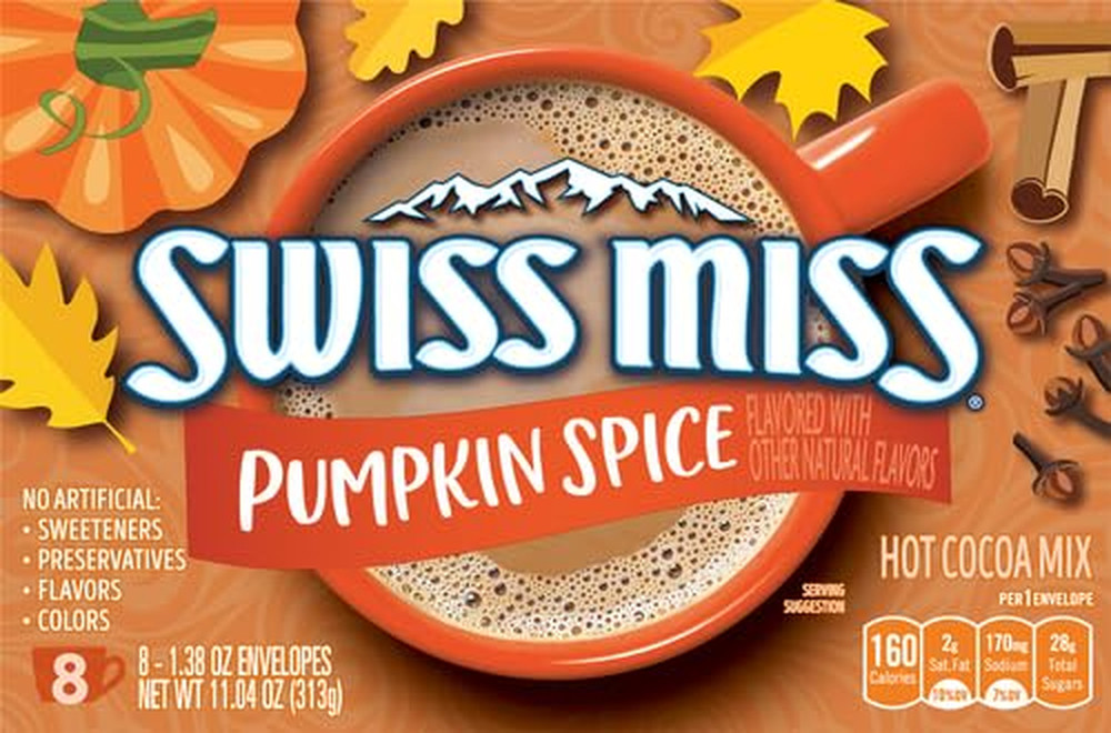Pumpkin Spice Flavored Hot Cocoa Mix, 8 Count Packets
