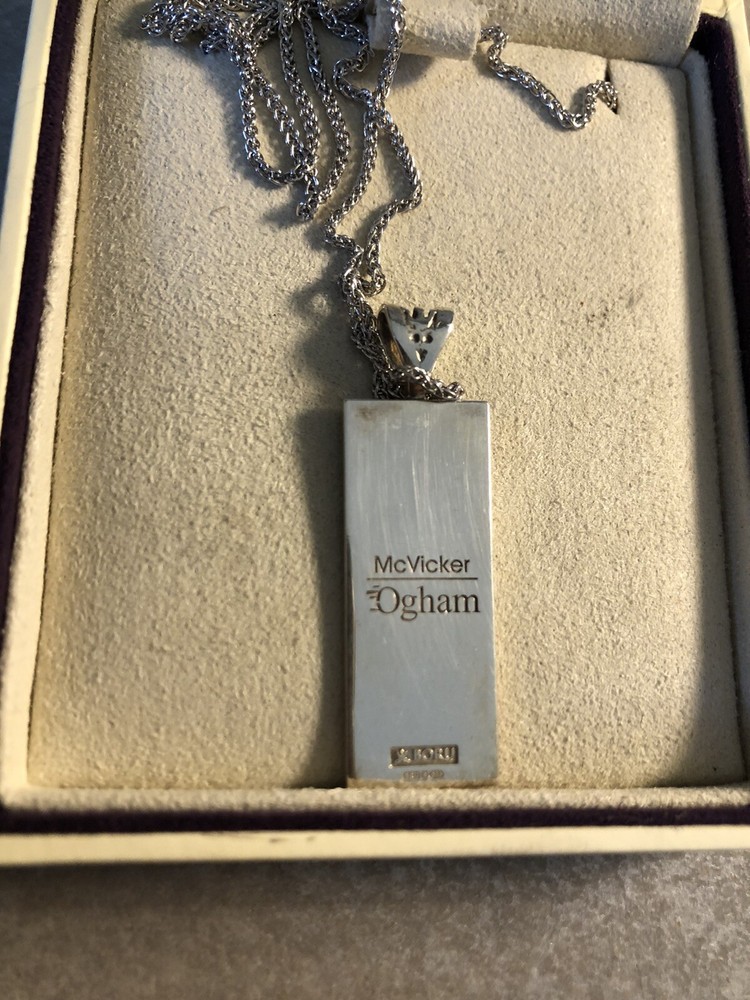 Boru Ogham sterling silver pendant “ Mcvicker”