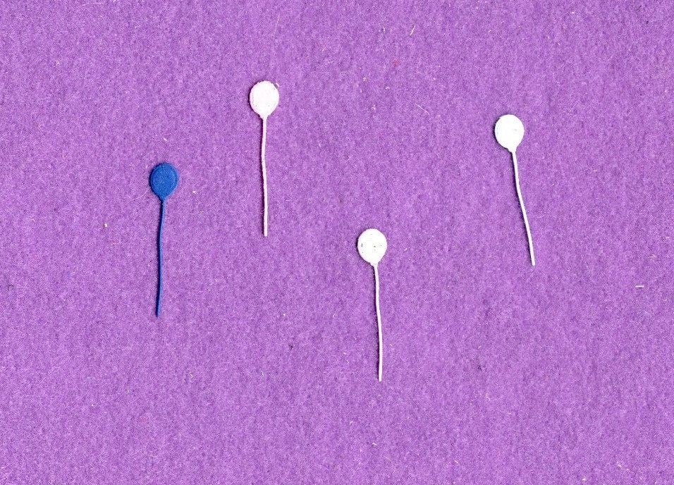 BALLOONS # 7 die cuts scrapbook cards