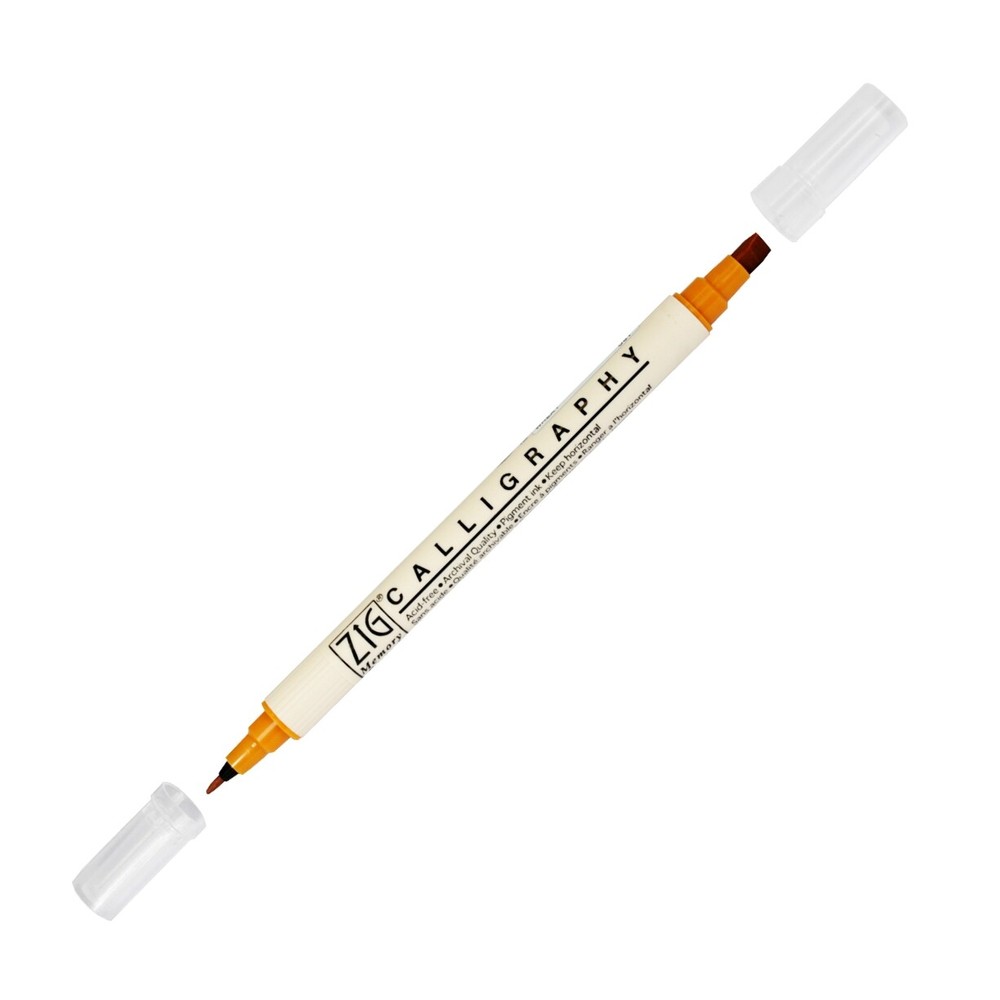 Zig Memory System Calligraphy Dual Tip Marker, Carded, Wheat