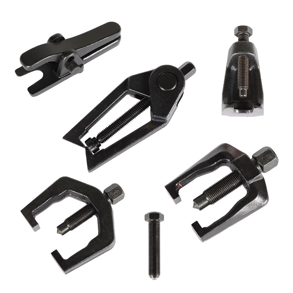 Front End Service Tool Kit 6pcs Ball Joint Tie Rod Set Pitman Arm Puller Remover