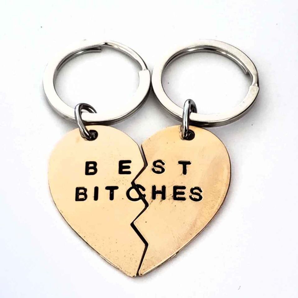 Best B Heart 2 Keychains