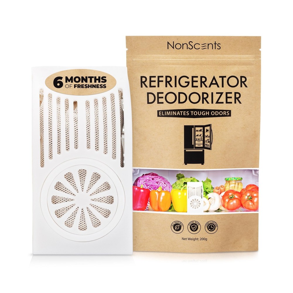 NonScents Refrigerator Deodorizer – Odor Eliminator for Fridge & Freezer &