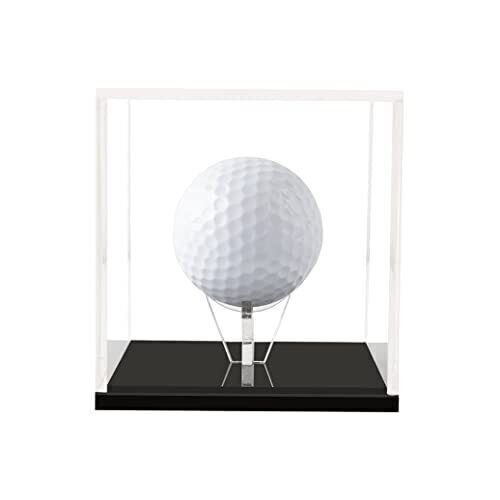 Golf Ball Display Stand Cube Holder Clear Acrylic Box Square Case Protected