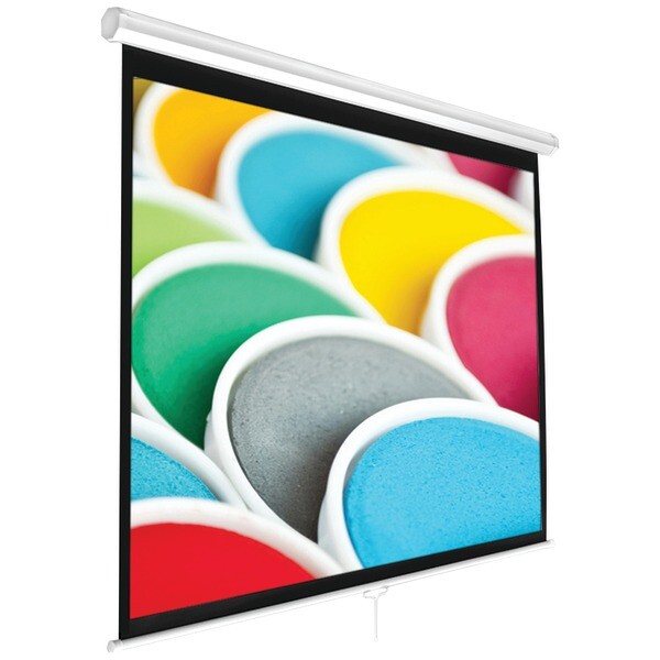 New PRJSM9406 84" Roll & Pull Down Manual Projection Screen (50.3"x67.3") White