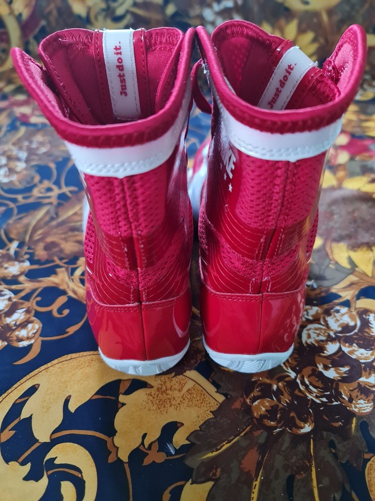 Nike Hyper KO Boxing Boots Red/White Size 4 Limited Edition