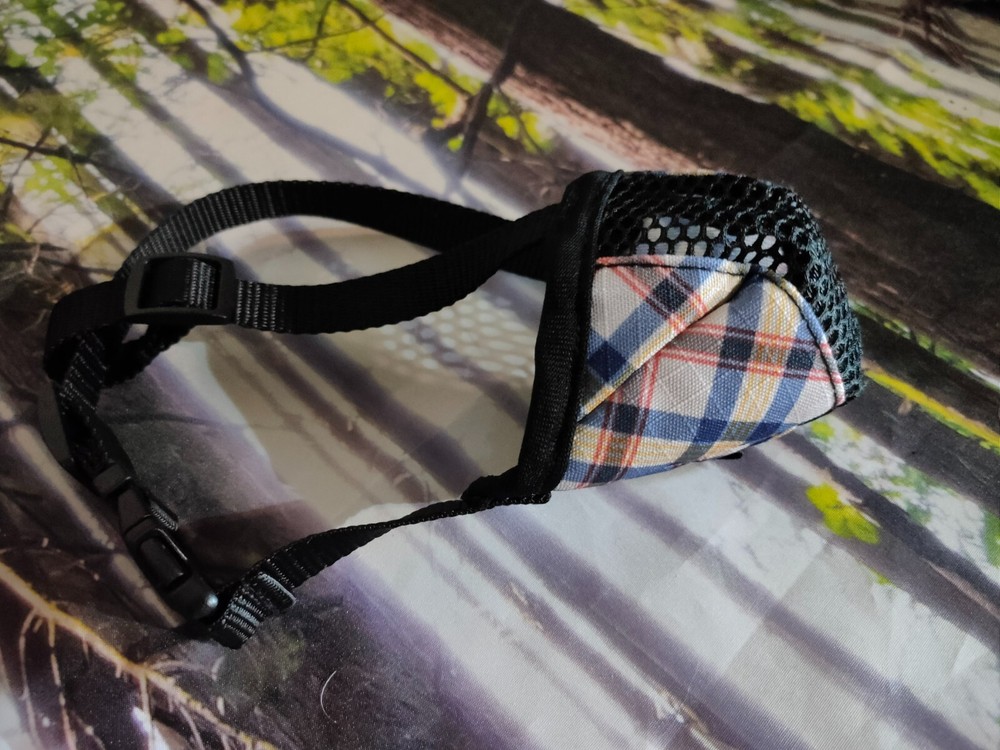 Dog Muzzle, Soft Dog Muzzle for Small Medium Large Size Dogs Mesh Printed Full C