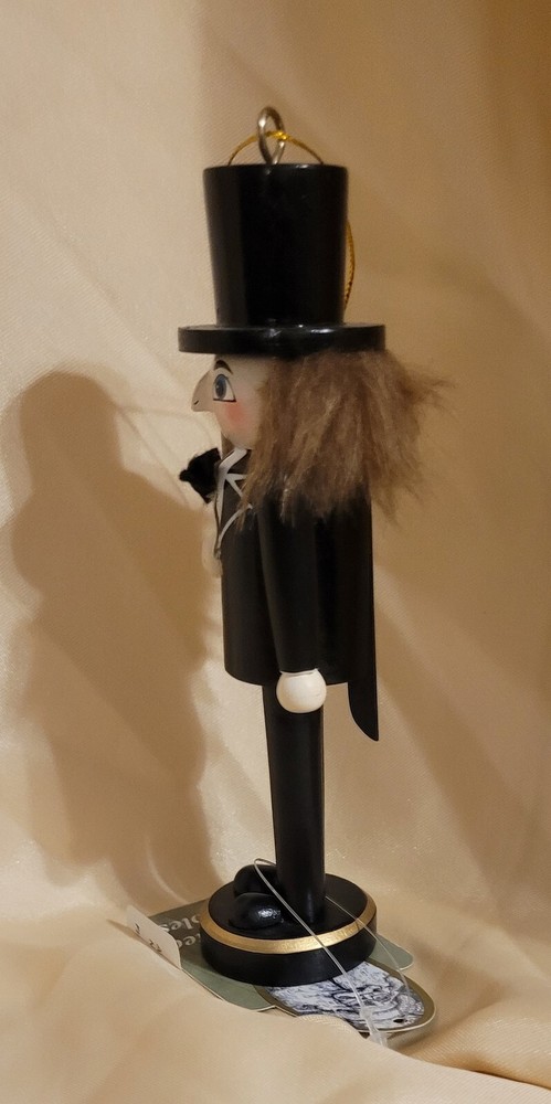 6" Abraham Lincoln Wooden Nutcracker Ornament