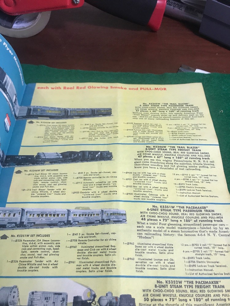 Gilbert 1954 Catalog Good Condition (HO37120)
