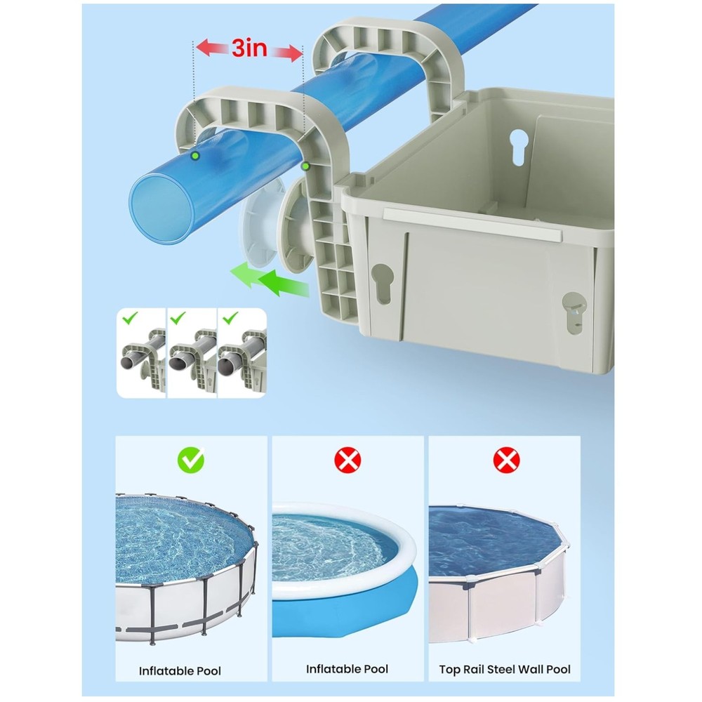 Upgrade Poolside Basket for Above Ground Pools