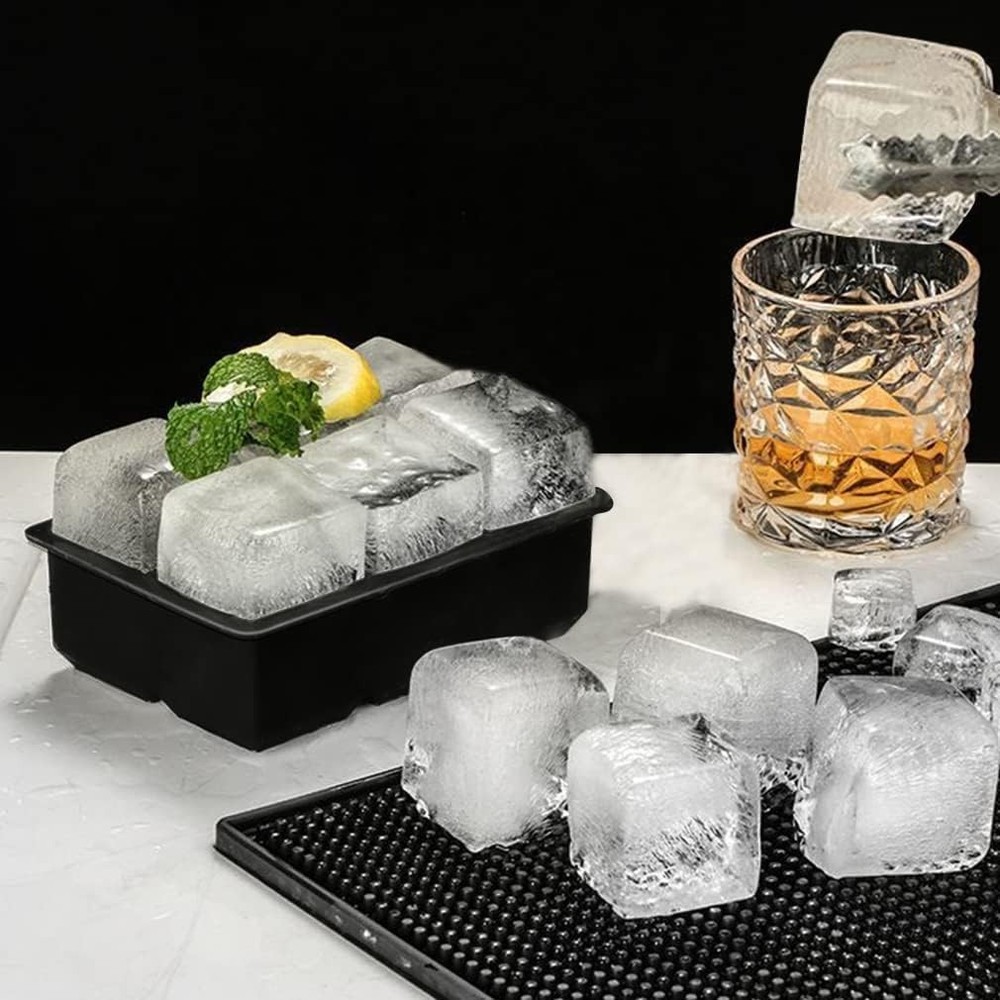 Versatile Ice Ball & Large Cube Trays - Dishwasher Safe & Durable Silicone