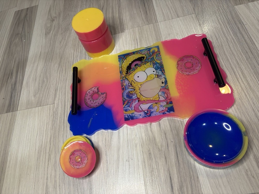 Homer Rolling tray set Custom