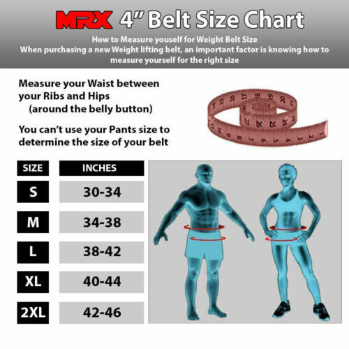 Weight Lifting Belt - 4"Thick Padded Back Support Powerlifting Belts Heavy Duty