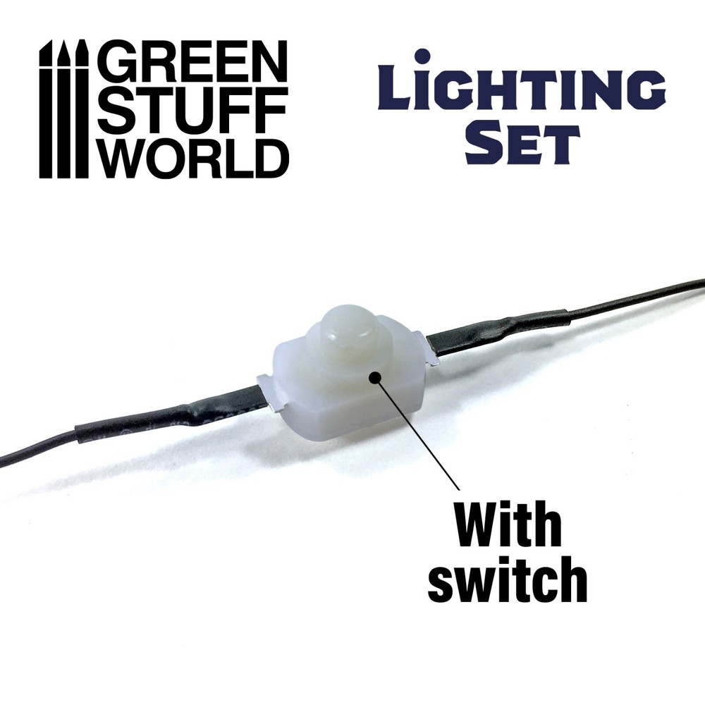LED Lighting Kit with Switch - Scenery Miniature lighting train infinity