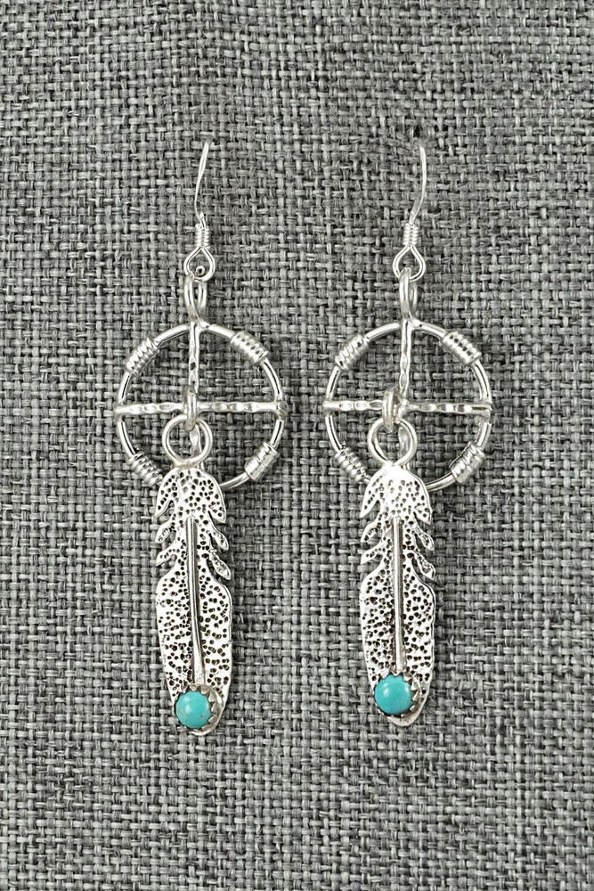 Turquoise & Sterling Silver Earrings - Sharon McCarthy