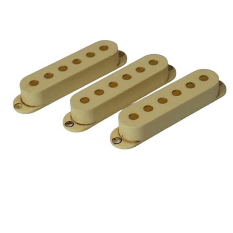 Aged Pickup Covers Set For Strat- Cream Ivory