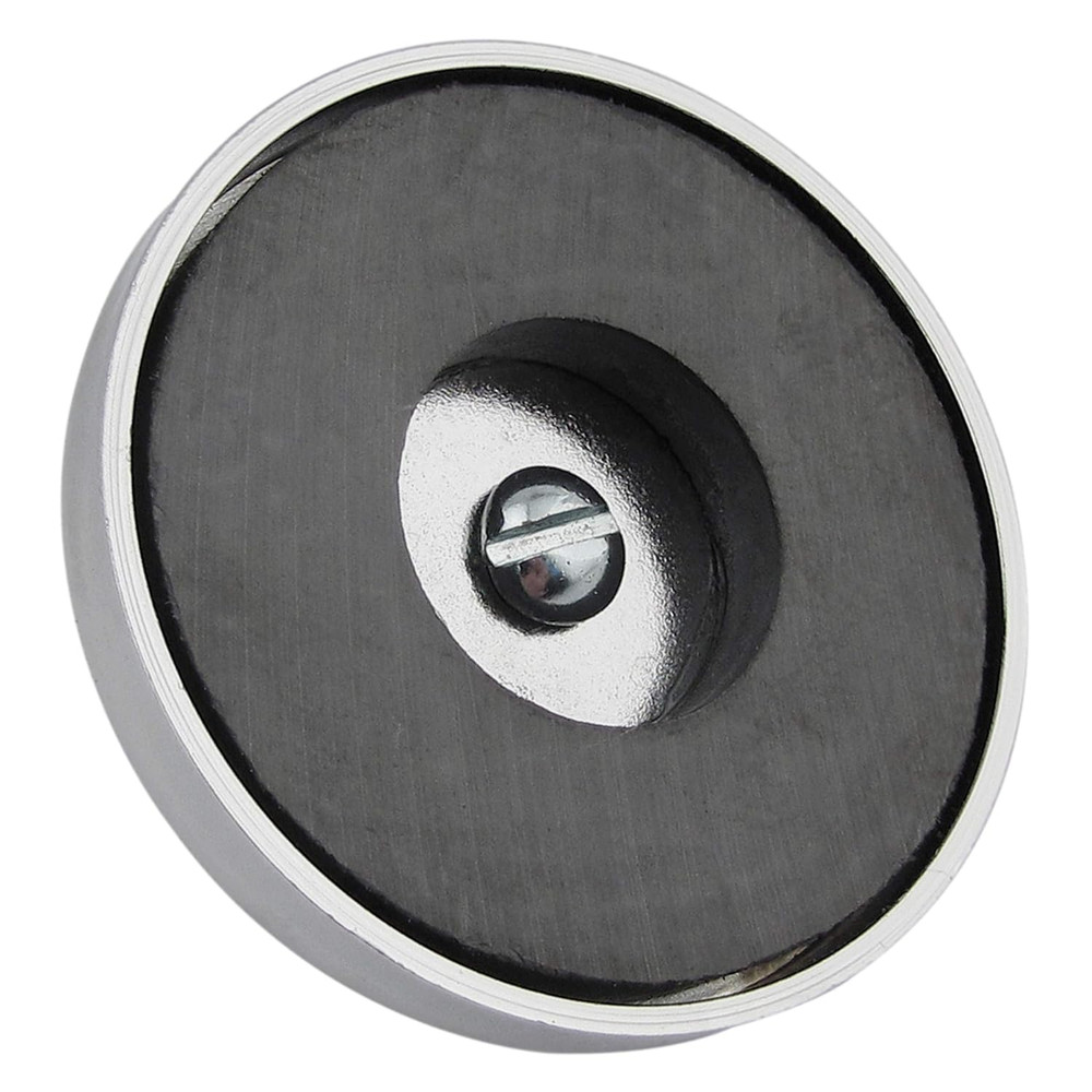 Ceramic round Base Magnet with Bolt, Nuts, and Wing Nut Pack - Heavy-Duty Strong