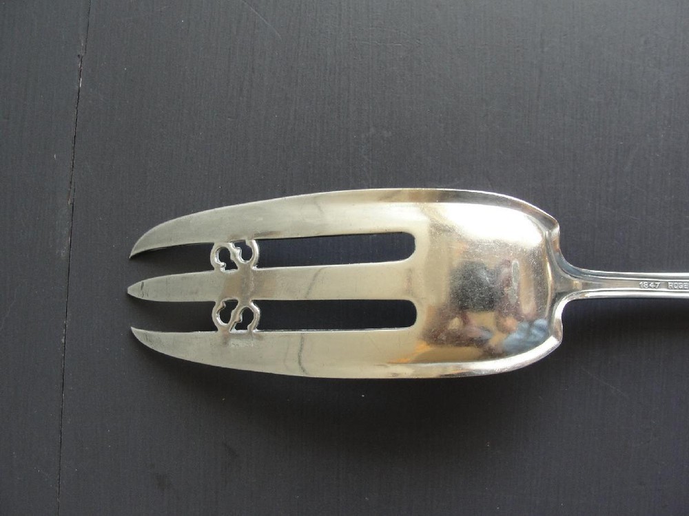 Silverplate Flatware Serving Meat Fork, Pastry, Large Serve Spoon Silver Plate
