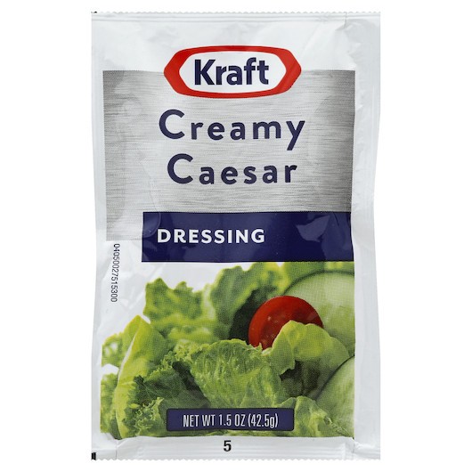 Kraft Portion Control Creamy Caesar Dressing Single Serve, 1.5 Ounce, 60 Per