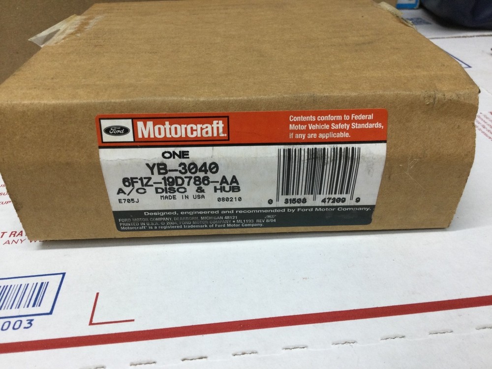 Motorcraft A/C Compressor Clutch Hub YB-3040