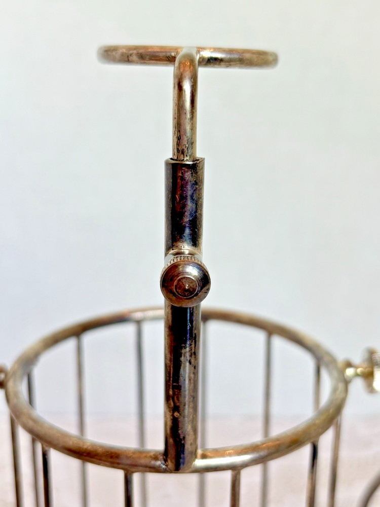 Antique Gorham Silver Plate Wine Bottle Holder Pourer Adjustable Handle