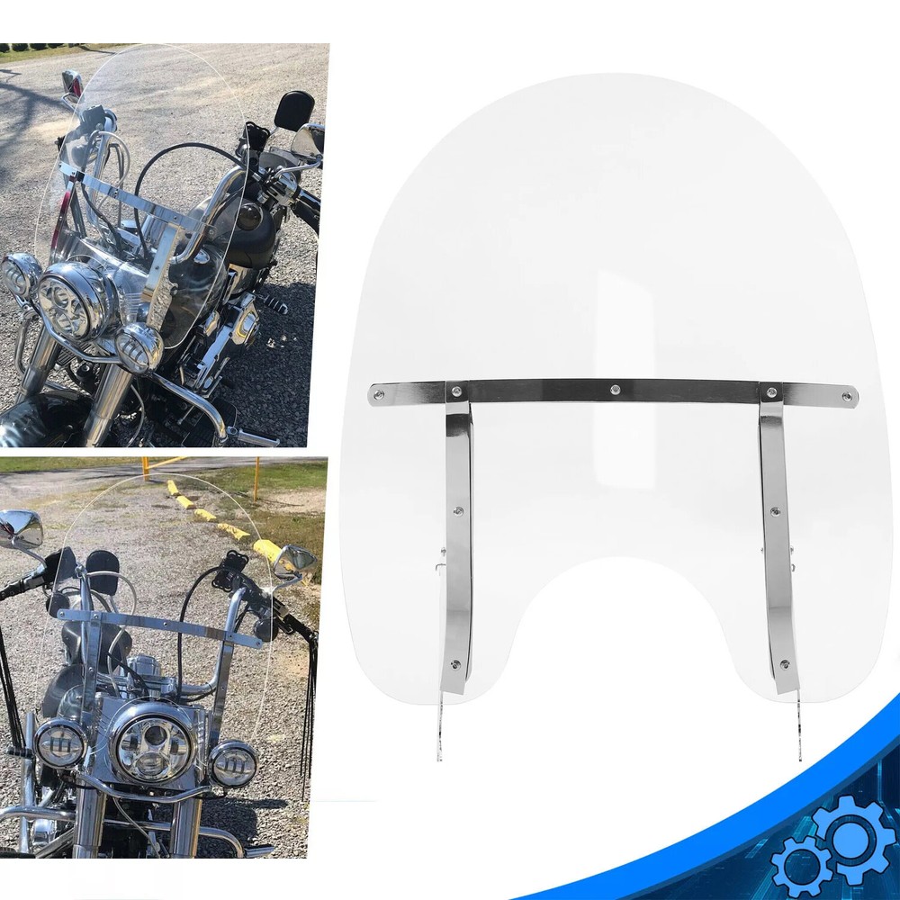 Clear Windscreen Windshield For Harley Softail FLST FLSTC FLSTF FLSTFB 2000-2017